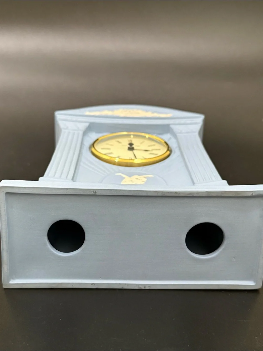 Vintage Y2K 2000 WEDGWOOD Blue Jasperware Millennium Mantel Clock Made England